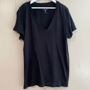 Madewell Black V-Neck Tee | Organic Cotton Do Well Collection T-Shirt Size S
